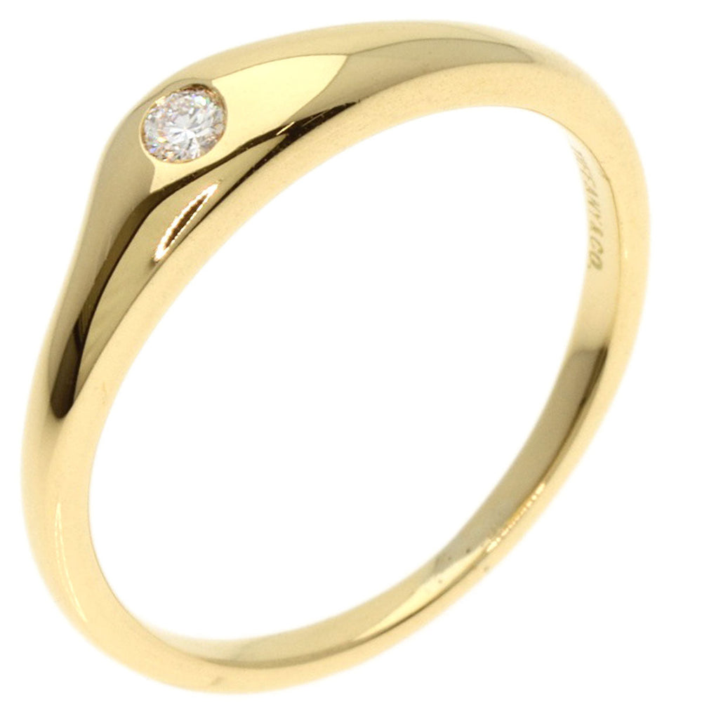 TIFFANY&Co. Ring 18K Yellow Gold gold Curved band 1P diamond