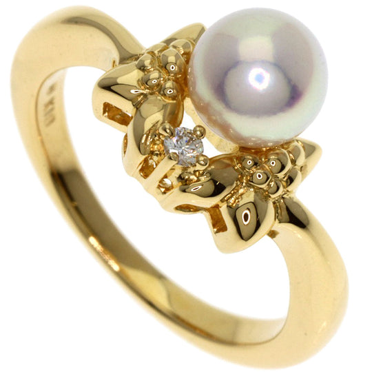 MIKIMOTO Ring 18K Yellow Gold gold Pearl pearl diamond