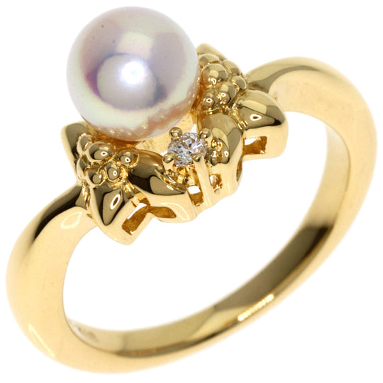 MIKIMOTO Ring 18K Yellow Gold gold Pearl pearl diamond