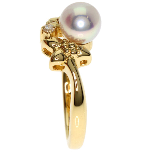 MIKIMOTO Ring 18K Yellow Gold gold Pearl pearl diamond