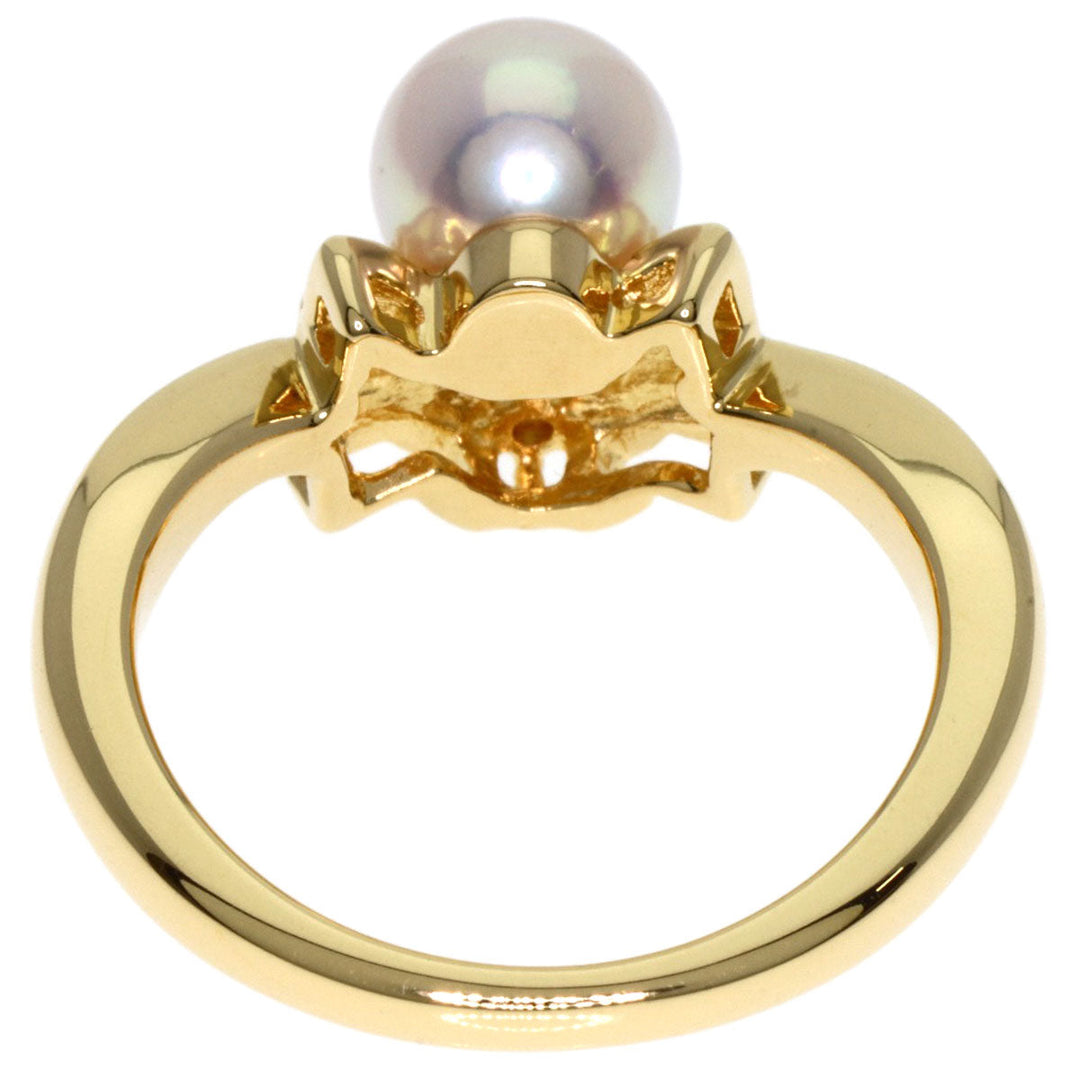 MIKIMOTO Ring 18K Yellow Gold gold Pearl pearl diamond