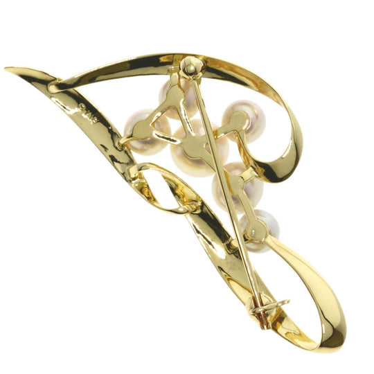 MIKIMOTO Brooch 18K Yellow Gold gold Pearl