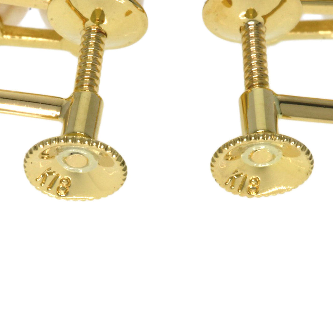 MIKIMOTO Earring 18K Yellow Gold gold Pearl pearl diamond