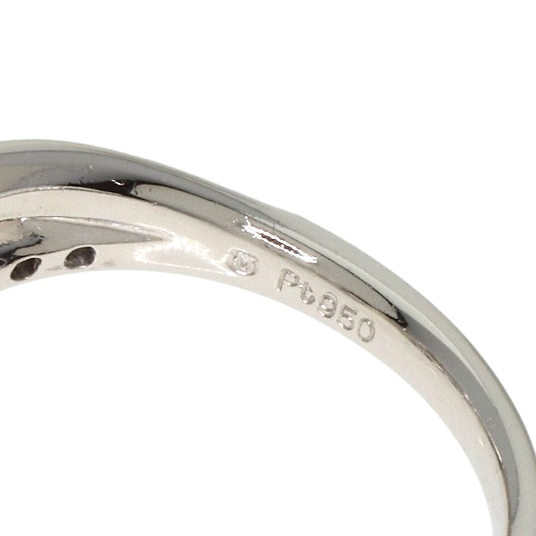 MIKIMOTO Ring PT950 Silver Pearl pearl diamond