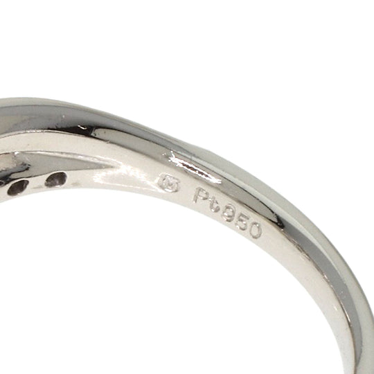 MIKIMOTO Ring PT950 Silver Pearl pearl diamond