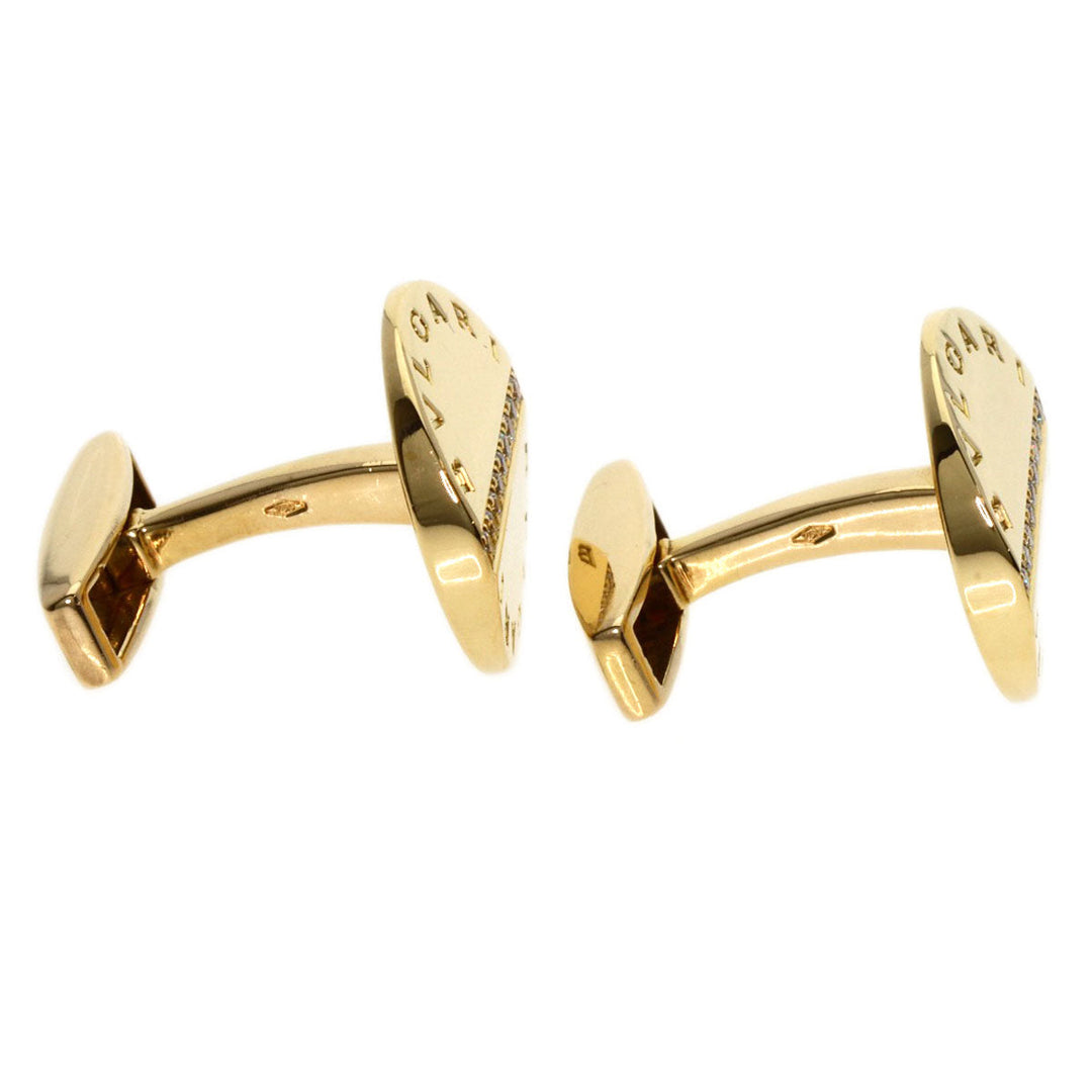 BVLGARI cuffs 18K Yellow Gold gold Bulgari Bulgari Diamond mens Used Authentic