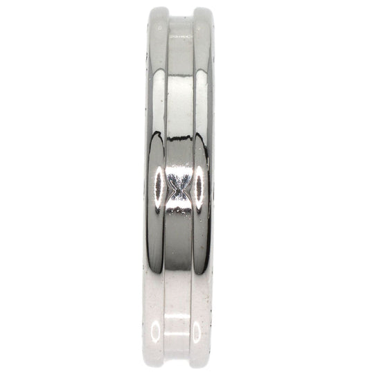 BVLGARI Ring K18WG Silver B-zero1 B-zero One 1 Band XS #61 Women Used Authentic