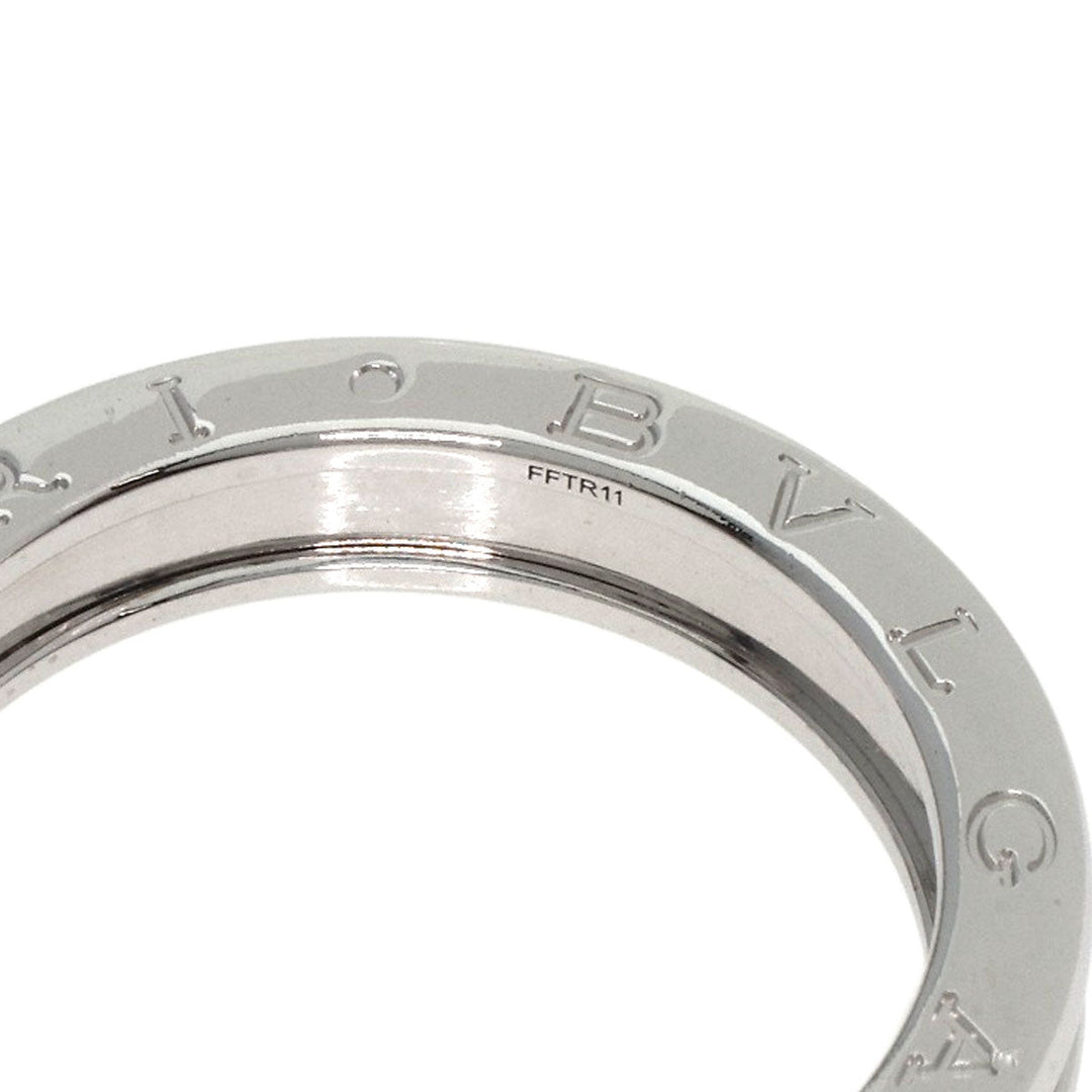 BVLGARI Ring K18WG Silver B-zero1 B-zero One 1 Band XS #61 Women Used Authentic