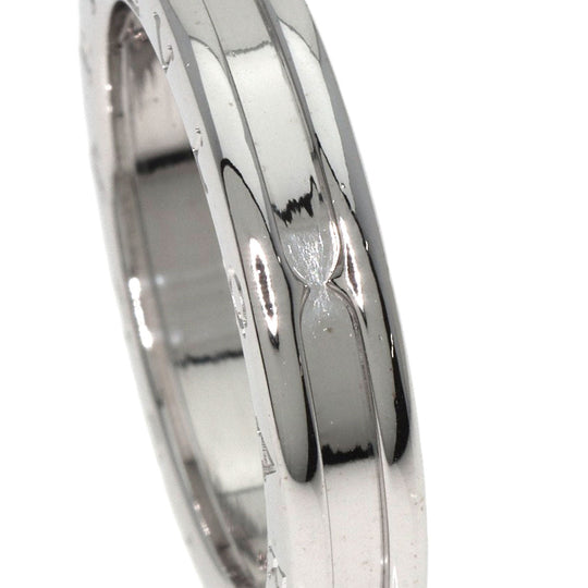 BVLGARI Ring K18WG Silver B-zero1 B-zero One 1 Band XS #61 Women Used Authentic