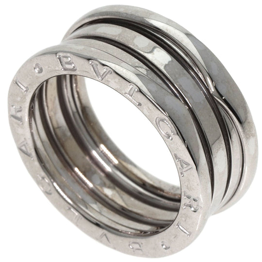 BVLGARI Ring K18WG Silver B-zero1 B-zero One 3 Band S #53