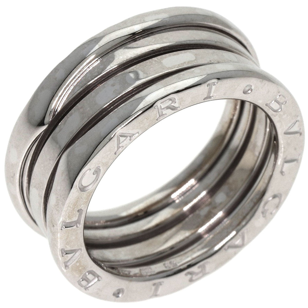 BVLGARI Ring K18WG Silver B-zero1 B-zero One 3 Band S #53