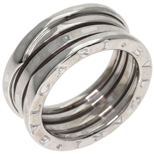 BVLGARI Ring K18WG Silver B-zero1 B-zero One 3 Band S #53