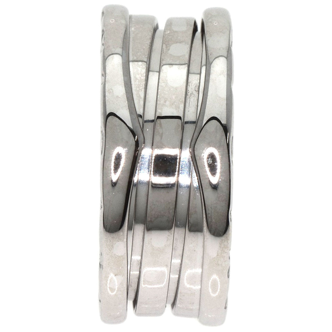 BVLGARI Ring K18WG Silver B-zero1 B-zero One 3 Band S #53