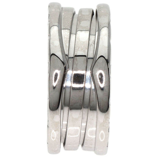 BVLGARI Ring K18WG Silver B-zero1 B-zero One 3 Band S #53