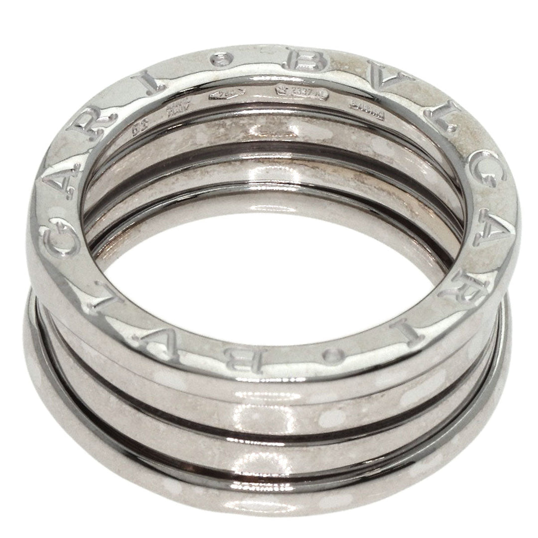 BVLGARI Ring K18WG Silver B-zero1 B-zero One 3 Band S #53