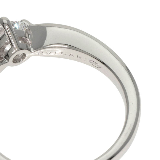 BVLGARI Ring PT950 Silver Dedicata a Venice Diamond