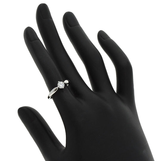 BVLGARI Ring PT950 Silver Dedicata a Venice Diamond