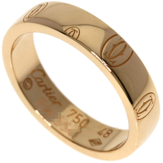 CARTIER Ring 18K Pink Gold gold Happy Birthday #48 Women Used Authentic