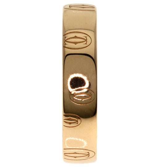CARTIER Ring 18K Pink Gold gold Happy Birthday #48 Women Used Authentic