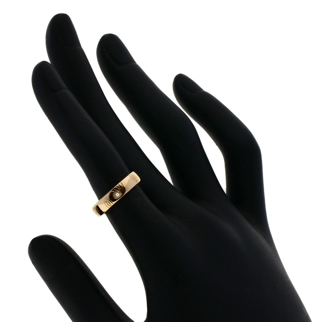 CARTIER Ring 18K Pink Gold gold Happy Birthday #48 Women Used Authentic