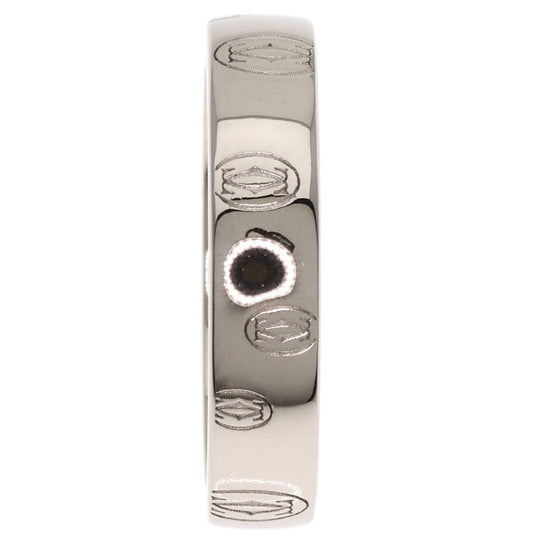 CARTIER Ring K18WG Silver Happy birthday # 49 Women Used Authentic