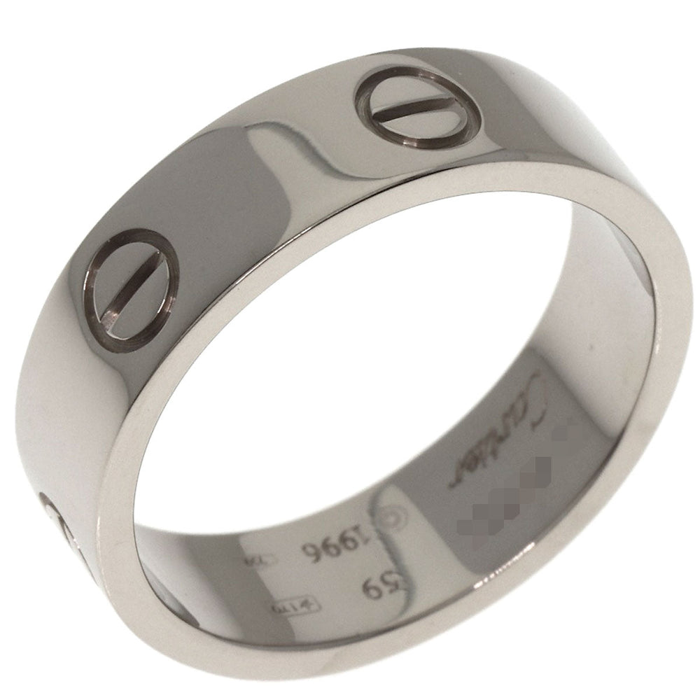 CARTIER Ring K18WG Silver Love Ring #59