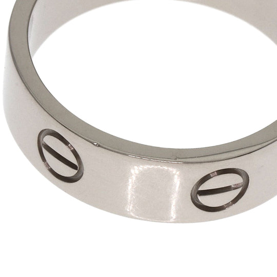 CARTIER Ring K18WG Silver Love Ring #59
