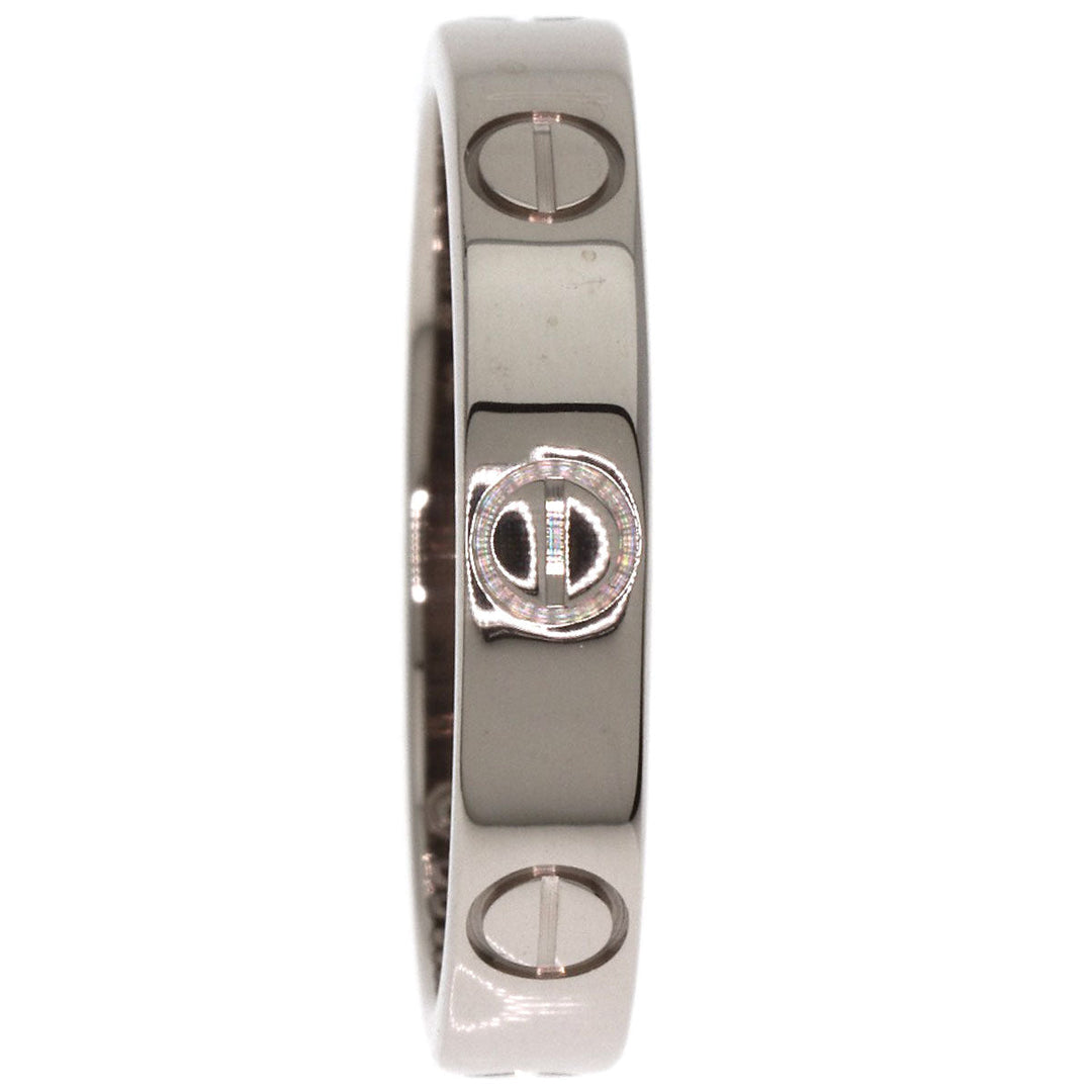 CARTIER Ring K18WG Silver Mini Love Ring #51