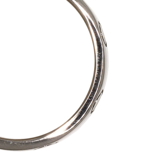CARTIER Ring K18WG Silver Mini Love Ring #51