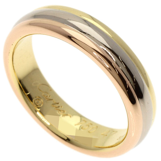 CARTIER Ring K18YG , K18WG , K18PG gold Three colors # 47 Women Used Authentic