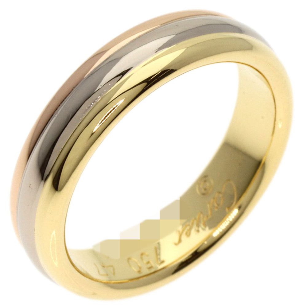 CARTIER Ring K18YG , K18WG , K18PG gold Three colors # 47 Women Used Authentic