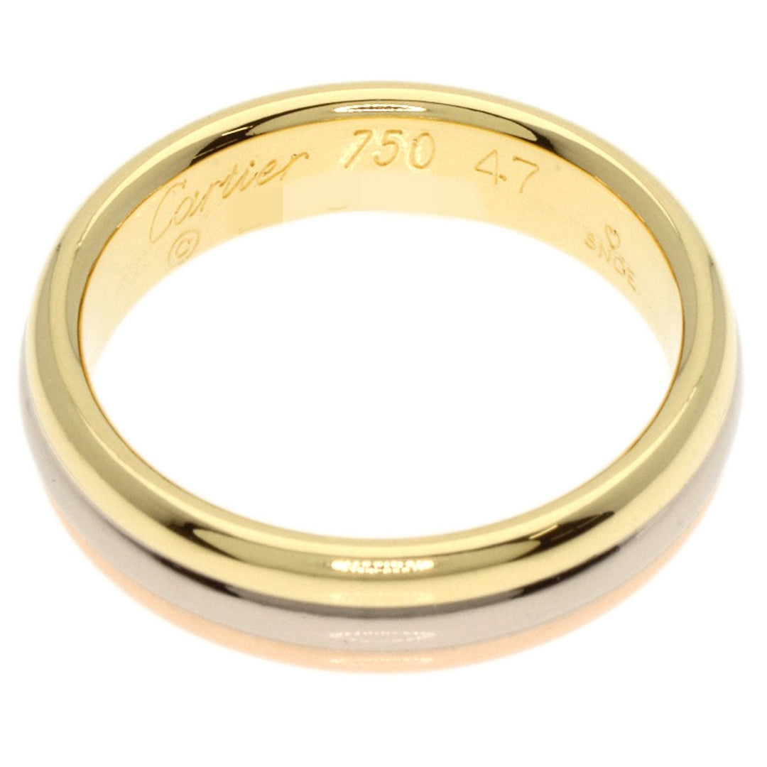 CARTIER Ring K18YG , K18WG , K18PG gold Three colors # 47 Women Used Authentic