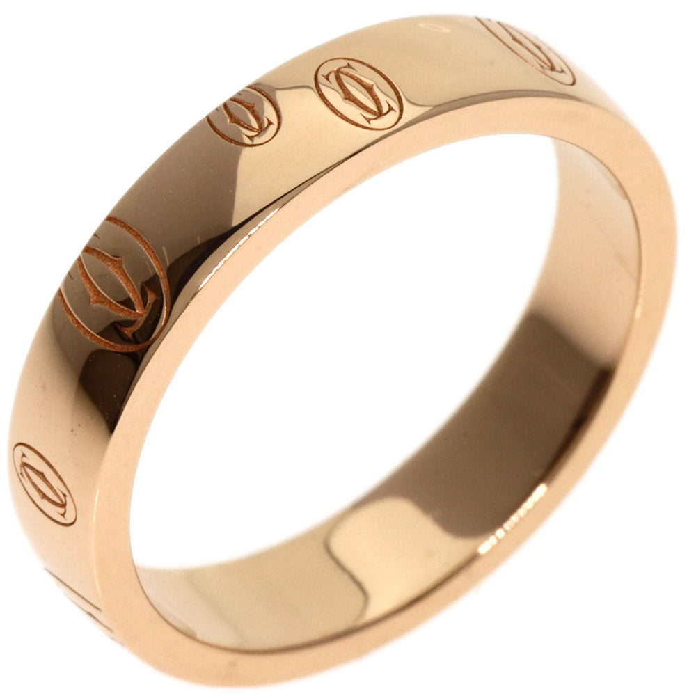 CARTIER Ring 18K Pink Gold gold Happy birthday # 51 Women Used Authentic