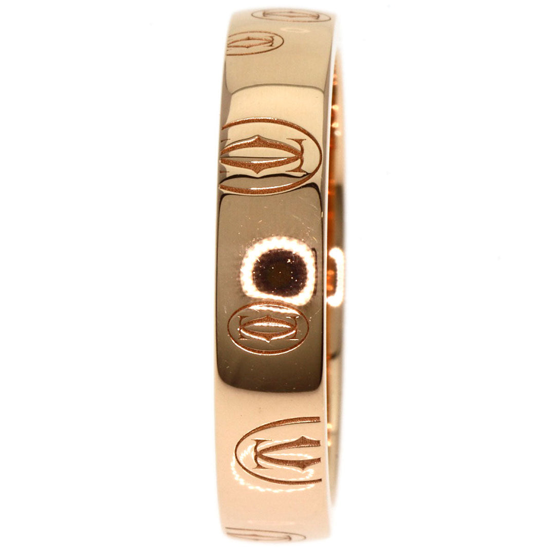 CARTIER Ring 18K Pink Gold gold Happy birthday # 51 Women Used Authentic