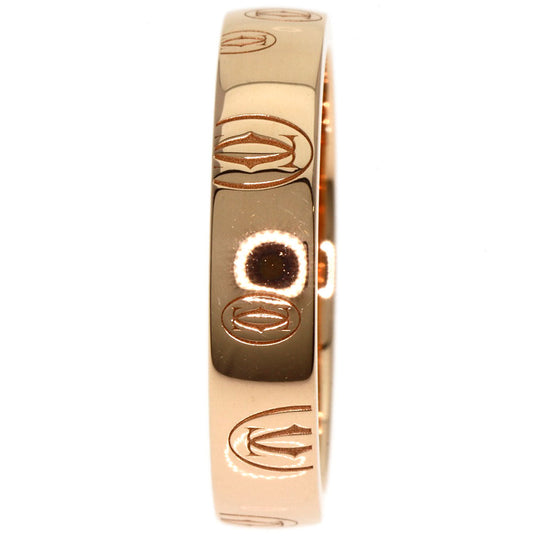 CARTIER Ring 18K Pink Gold gold Happy birthday # 51 Women Used Authentic