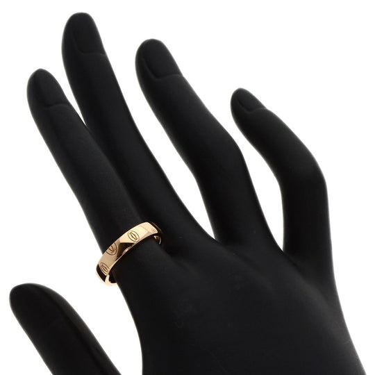 CARTIER Ring 18K Pink Gold gold Happy birthday # 51 Women Used Authentic