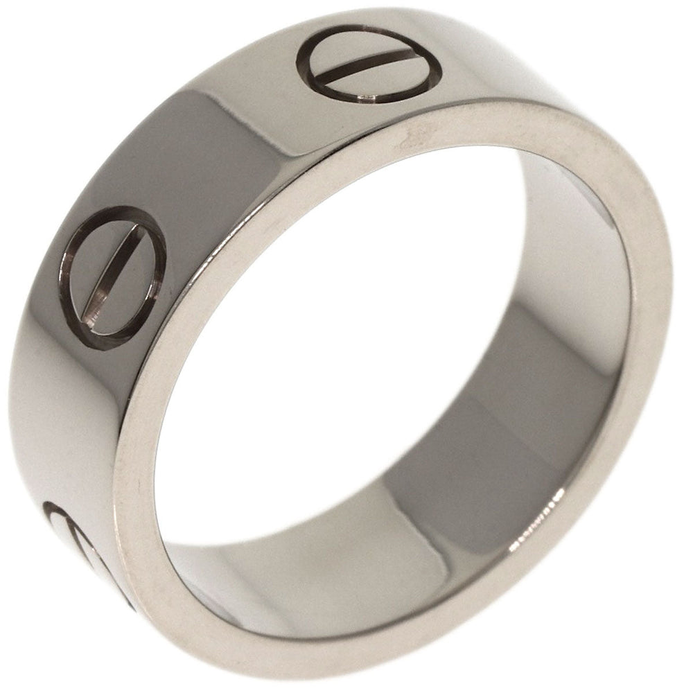 CARTIER Ring K18WG Silver Love Ring #49