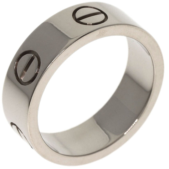 CARTIER Ring K18WG Silver Love Ring #49