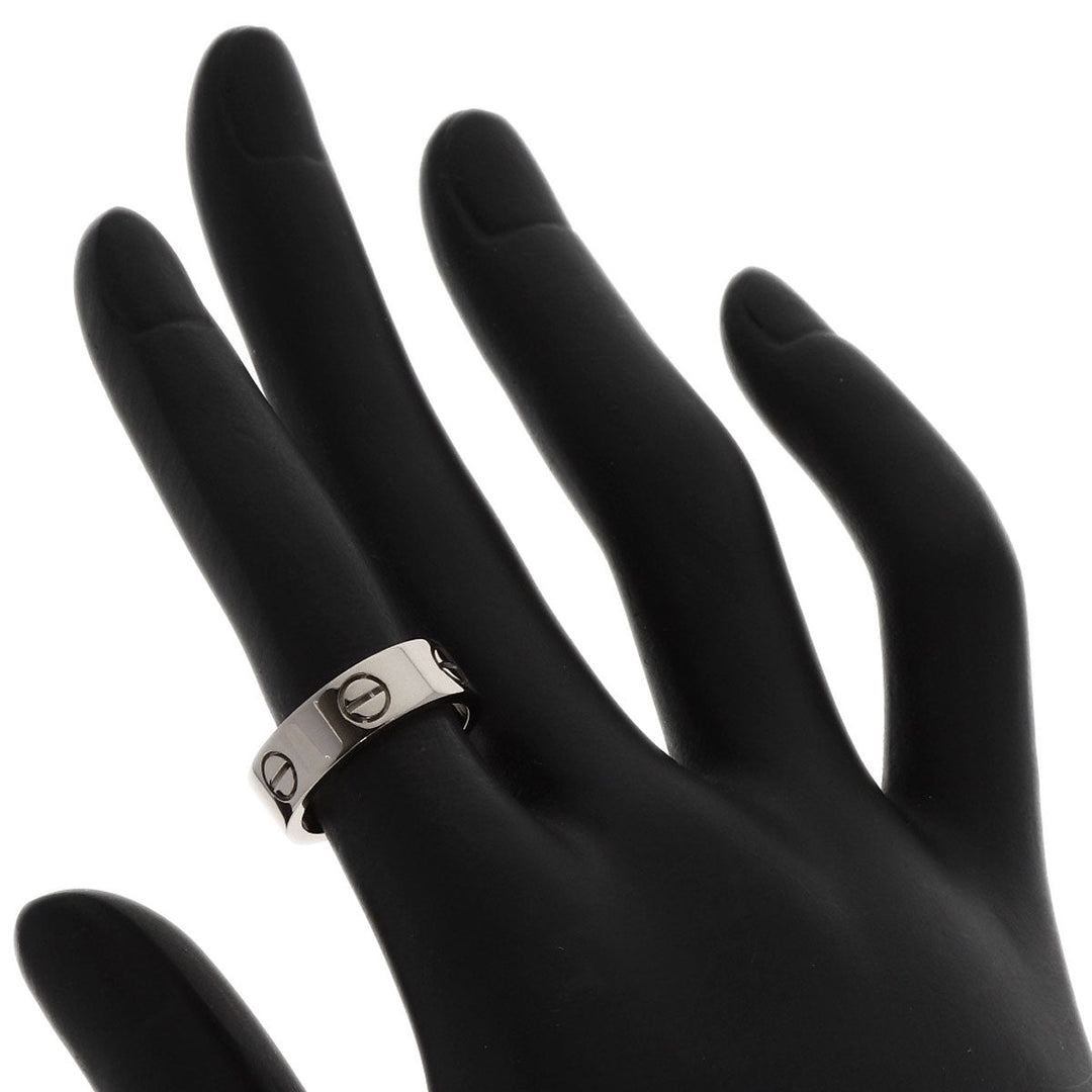 CARTIER Ring K18WG Silver Love Ring #49