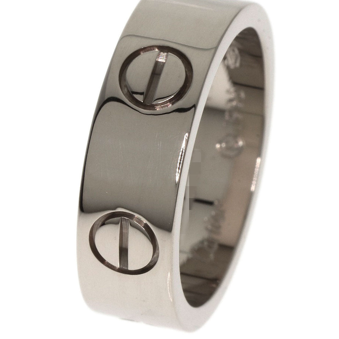 CARTIER Ring K18WG Silver Love Ring #49