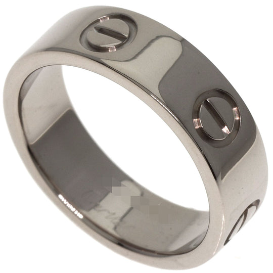 CARTIER Ring K18WG Silver Love Ring #50