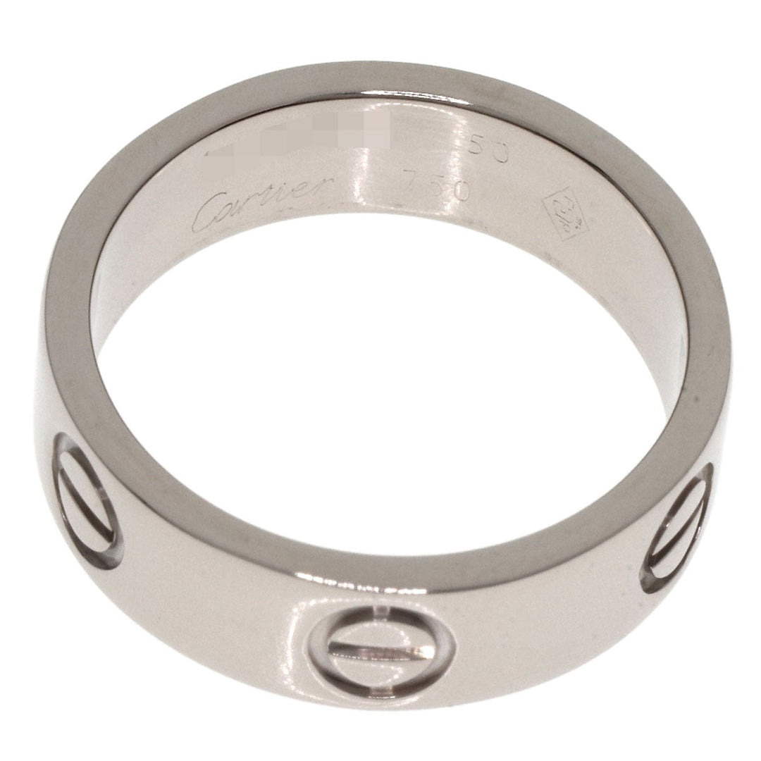 CARTIER Ring K18WG Silver Love Ring #50
