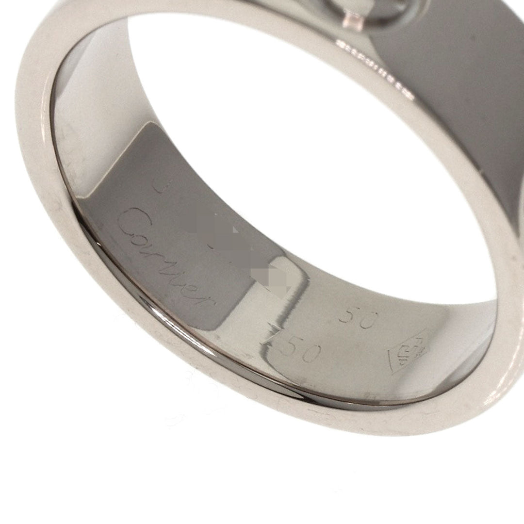 CARTIER Ring K18WG Silver Love Ring #50