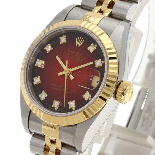 ROLEX Watches Mechanical Automatic 69173G Stainless Steel gold Cherry gradation dial