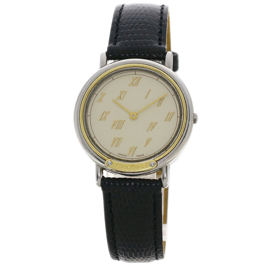 HERMES Watches Quartz combination Silver Meteor Ivory dial