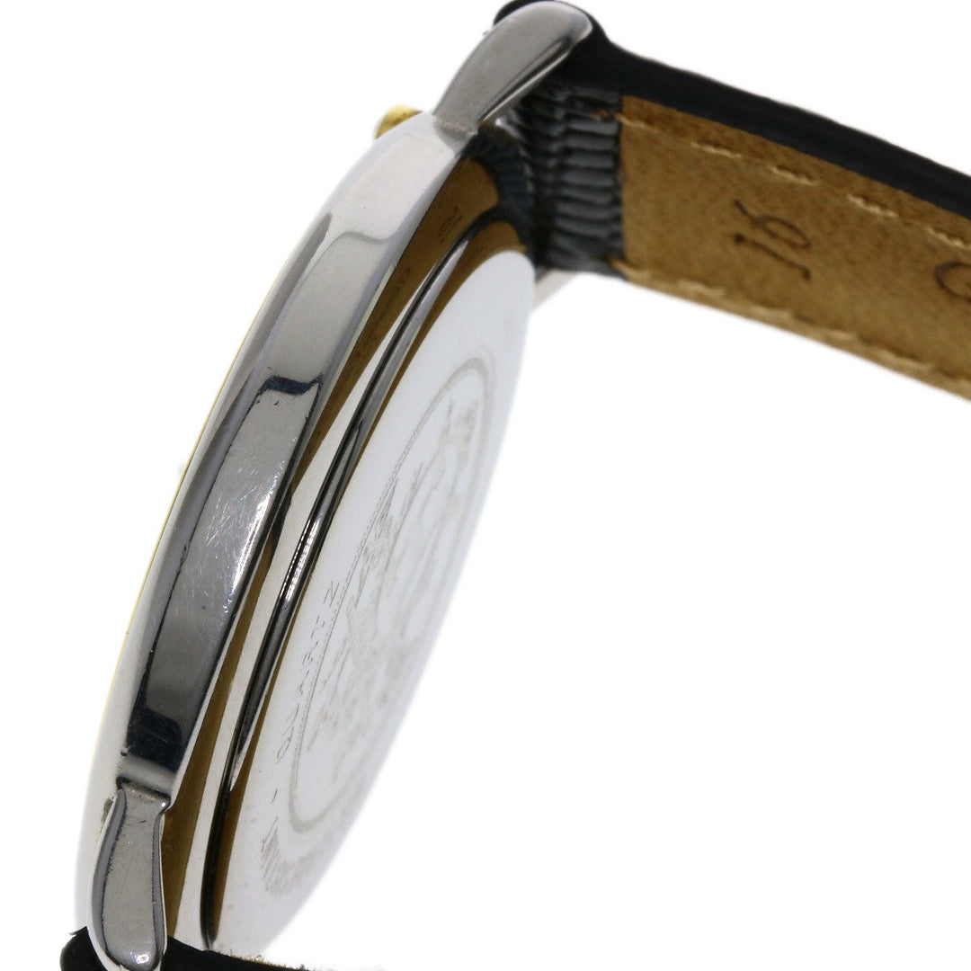 HERMES Watches Quartz combination Silver Meteor Ivory dial