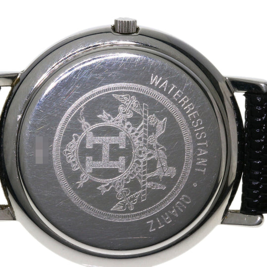 HERMES Watches Quartz combination Silver Meteor Ivory dial