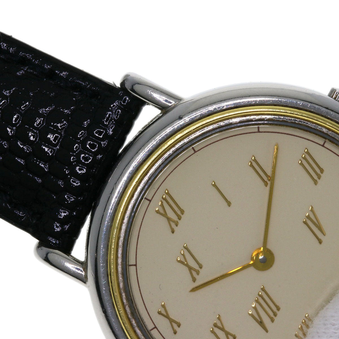 HERMES Watches Quartz combination Silver Meteor Ivory dial
