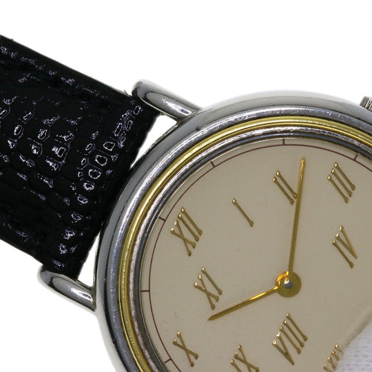 HERMES Watches Quartz combination Silver Meteor Ivory dial