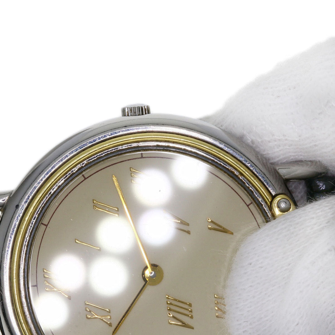 HERMES Watches Quartz combination Silver Meteor Ivory dial